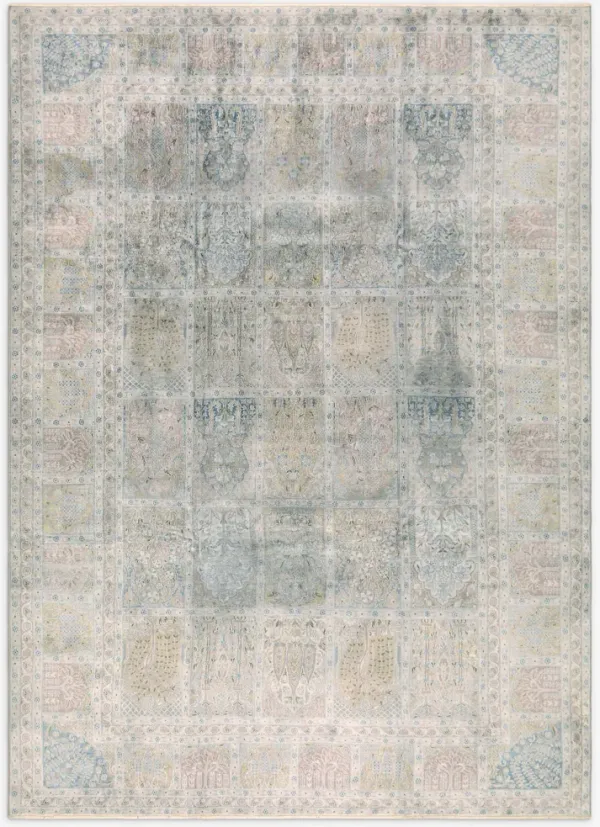 Vintage Turkish Hand-Knotted Wool Rug No. 411, 7'10" x 11'