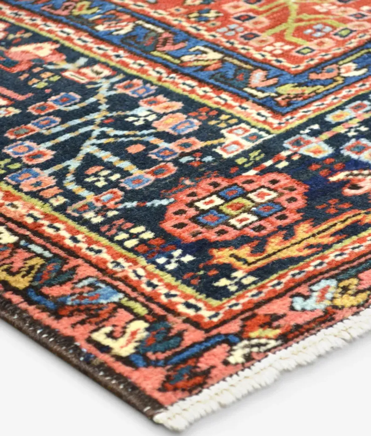 Vintage Turkish Hand-Knotted Wool Rug No. 412 4'8" x 6'