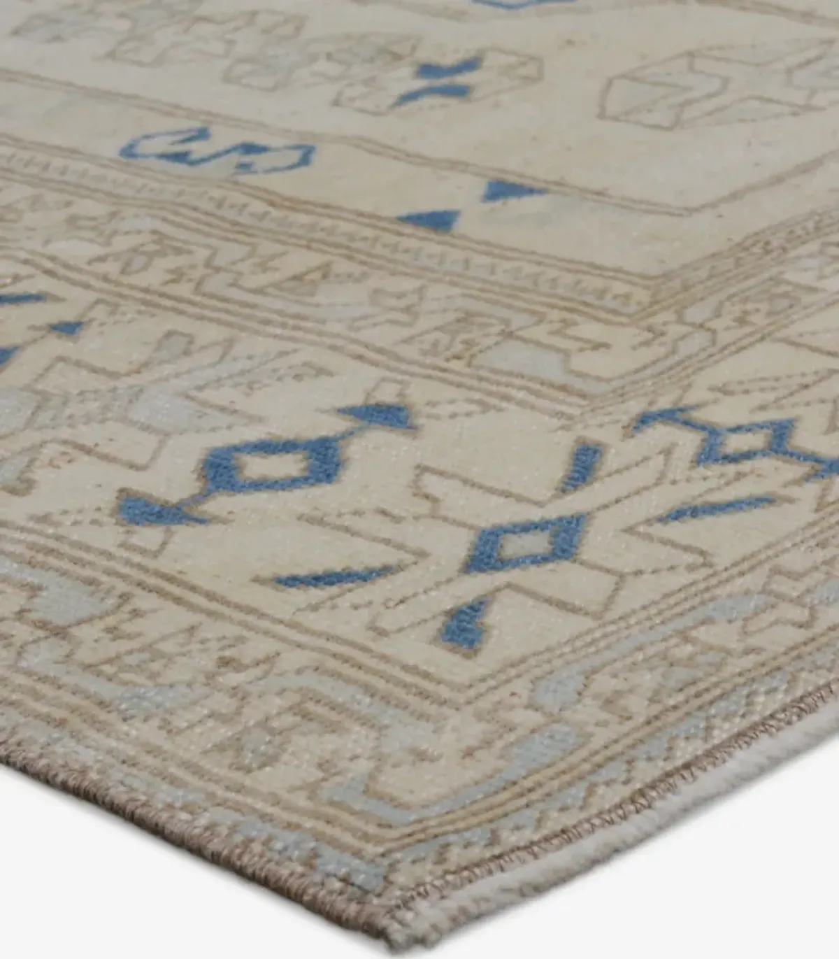 Vintage Turkish Hand-Knotted Wool Rug No. 413 7'9" x 9'3