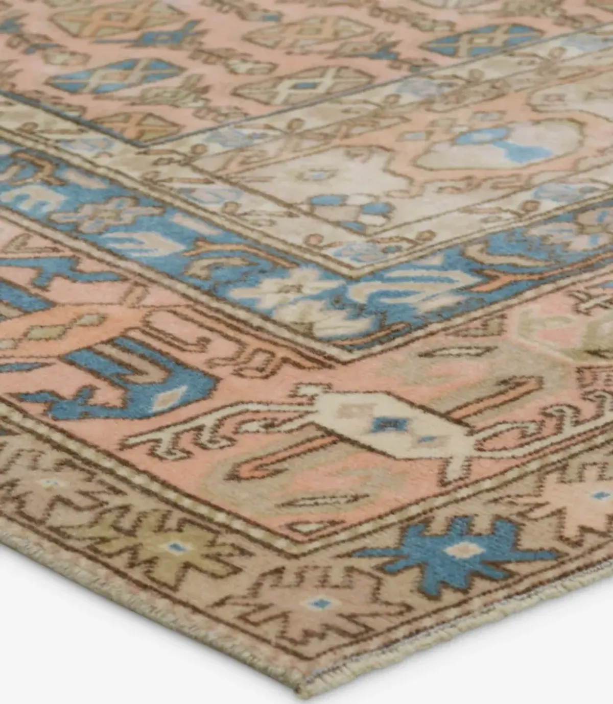 Vintage Turkish Hand-Knotted Wool Rug No. 419 6'6" x 8'10"