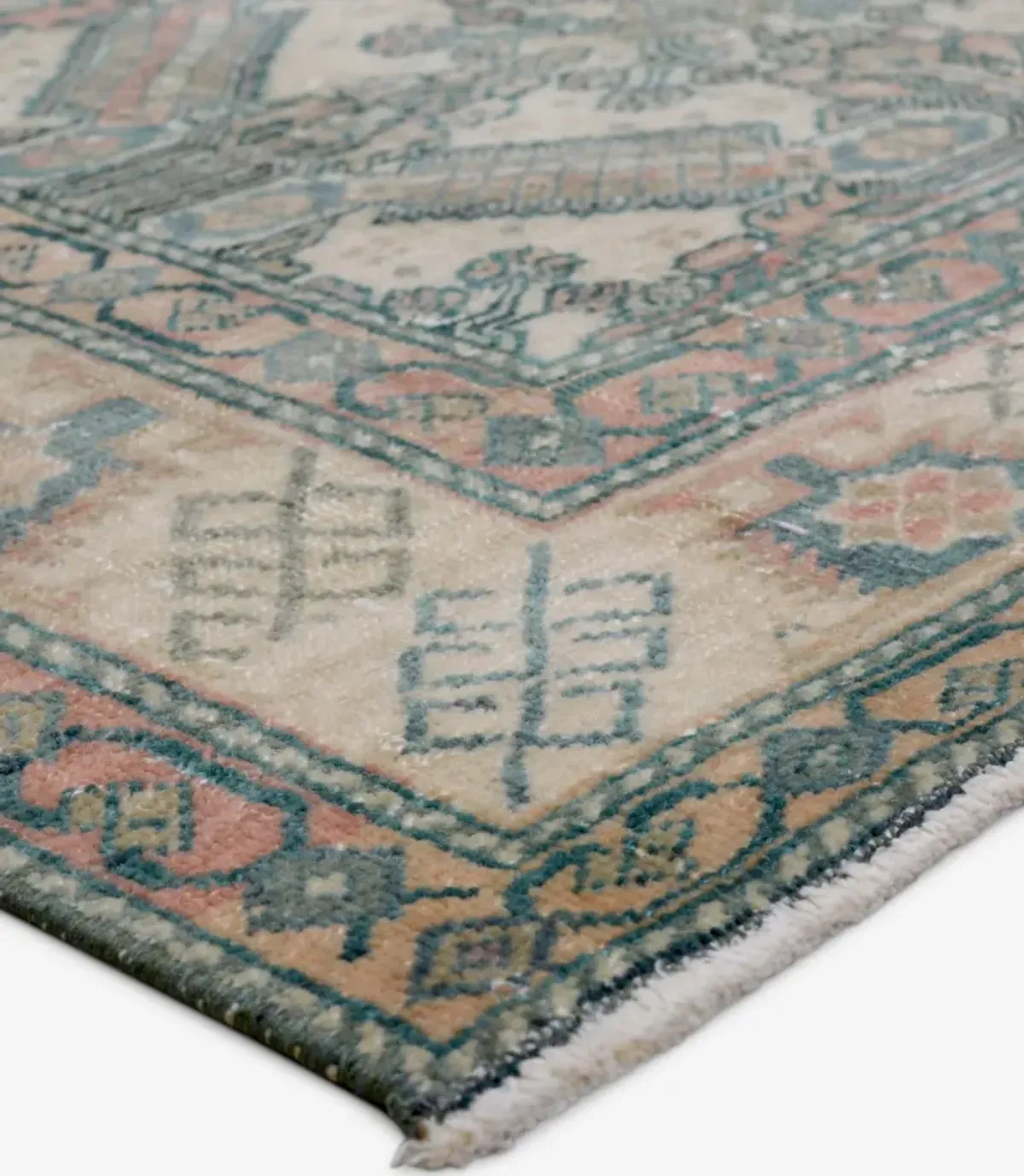 Vintage Turkish Hand-Knotted Wool Rug No. 422 4'4" x 6'6"