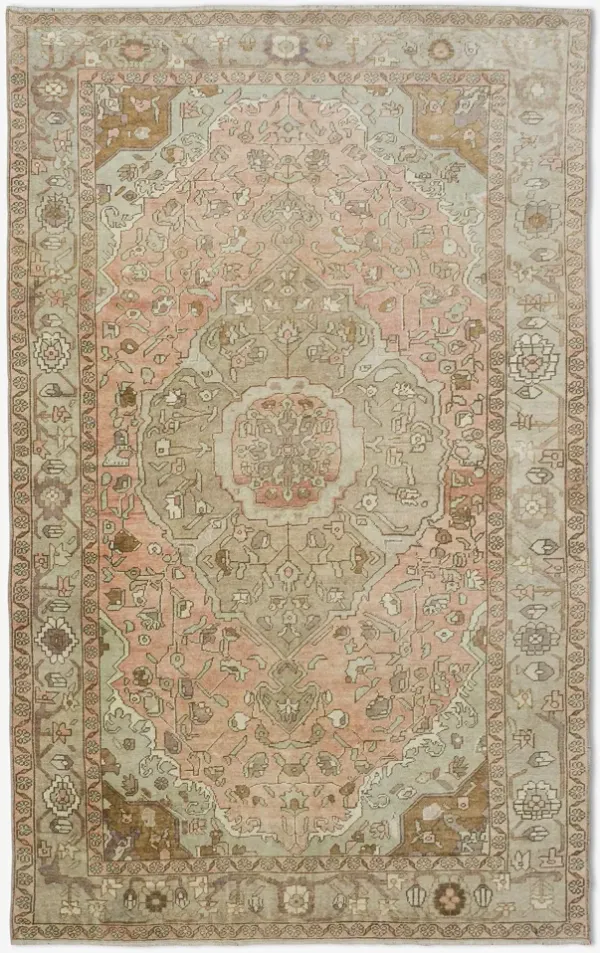 Vintage Turkish Hand-Knotted Wool Rug No. 441 5'12" x 10'4"