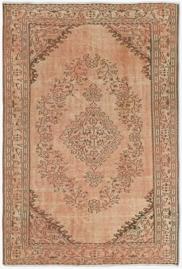 Vintage Turkish Hand-Knotted Wool Rug No. 442 6' x 9'2"