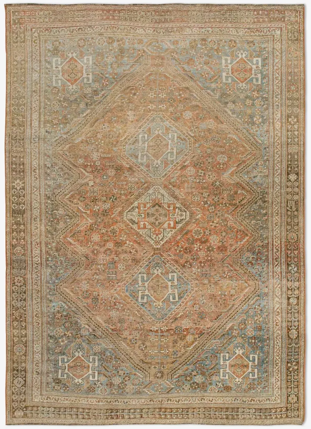 Vintage Turkish Hand-Knotted Wool Rug No. 443 6'4" x 9'6"