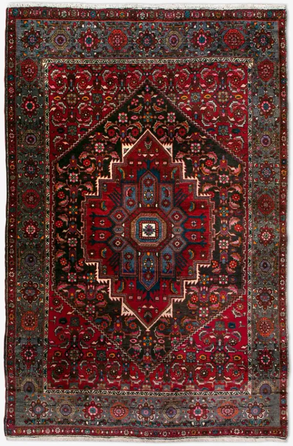 Vintage Turkish Hand-Knotted Wool Rug No. 446 4'2" x 6'7"