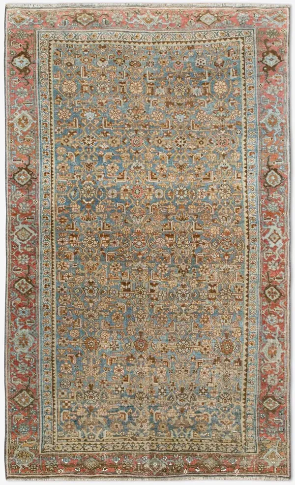 Vintage Turkish Hand-Knotted Wool Rug No. 448 3'8" x 6'4"