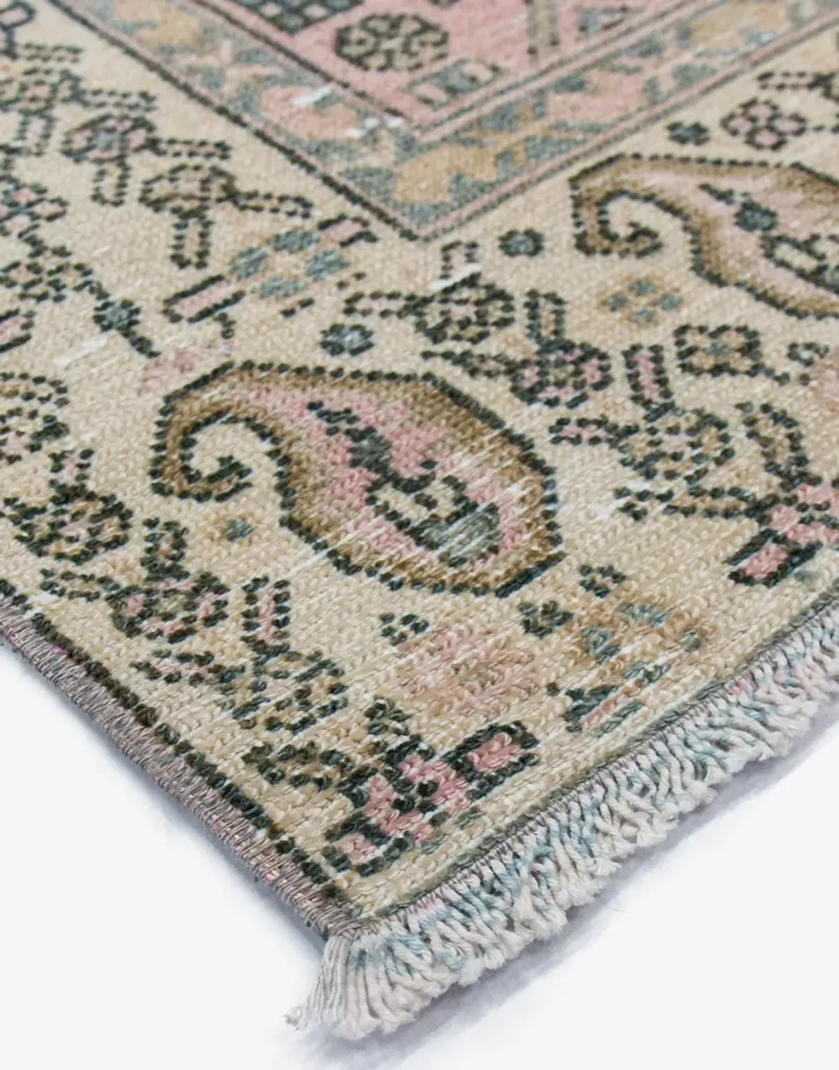 Vintage Turkish Hand-Knotted Wool Rug No. 449 3'10" x 6'7"