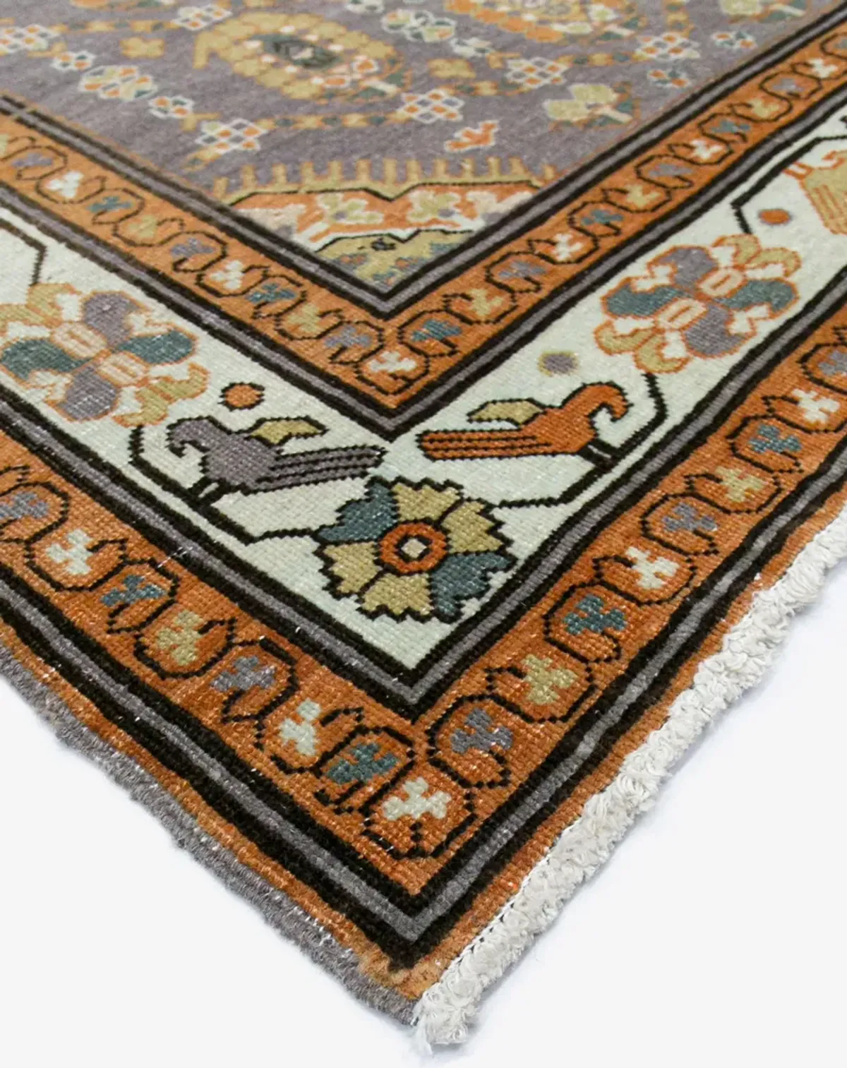 Vintage Turkish Hand-Knotted Wool Rug No. 461 3'4" x 4'7"