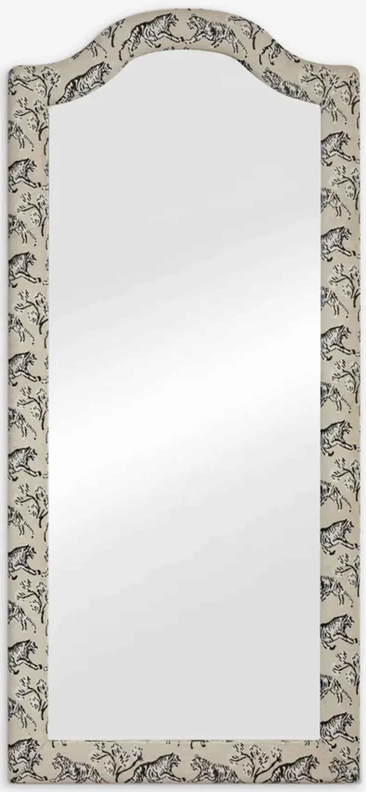 Tiger Upholstered Full Length Mirror by Sarah Sherman Samuel