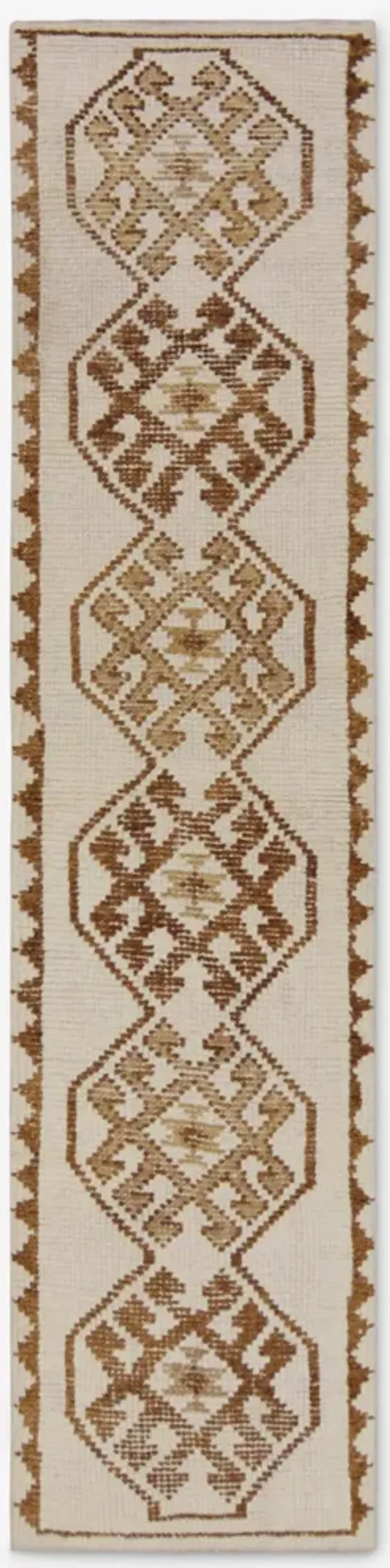 Vintage Turkish Hand-Knotted Wool Runner Rug No. 252 2'6" x 10'7"