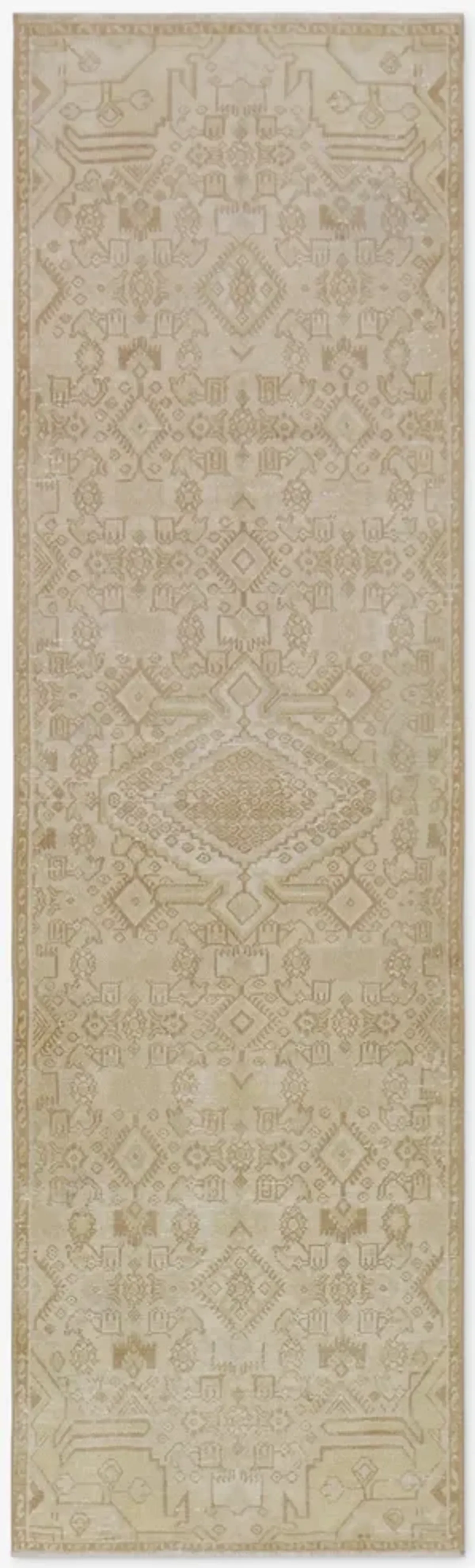 Vintage Turkish Hand-Knotted Wool Runner Rug No. 262 2'8" x 8'10"