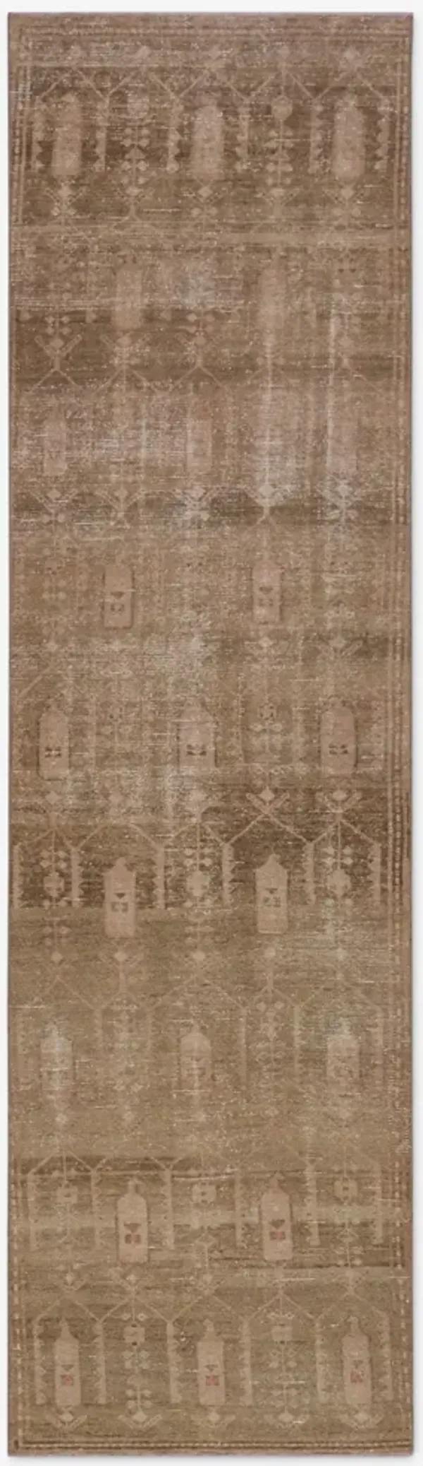 Vintage Turkish Hand-Knotted Wool Runner Rug No. 263 2'8" x 9'3"