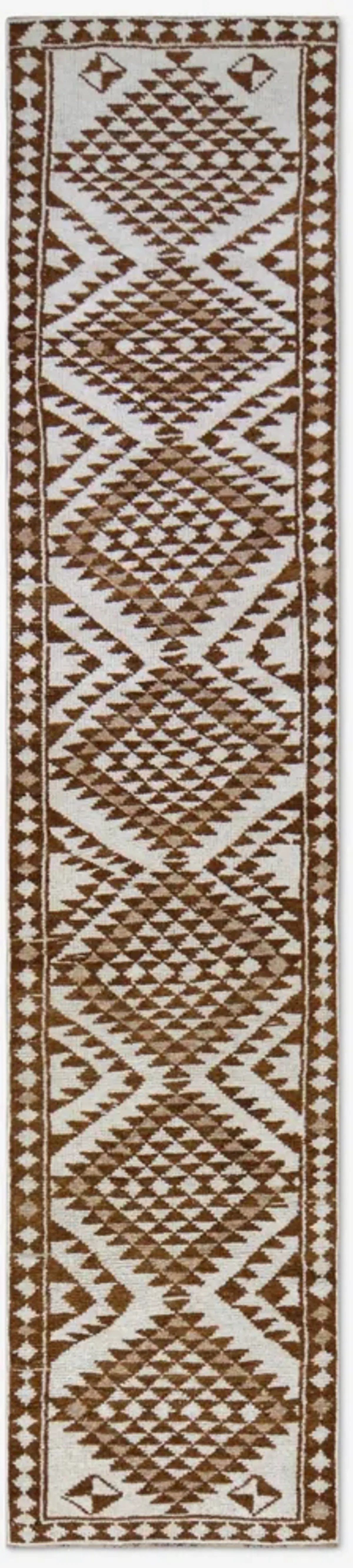Vintage Turkish Hand-Knotted Wool Runner Rug No. 269 2'7" x 11'8"