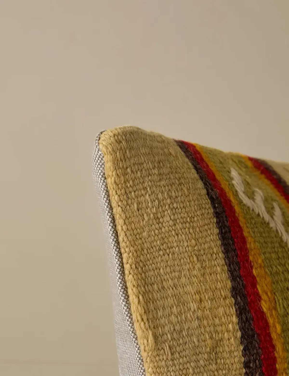 Vintage Lumbar Pillow No. 261, 12" x 20"