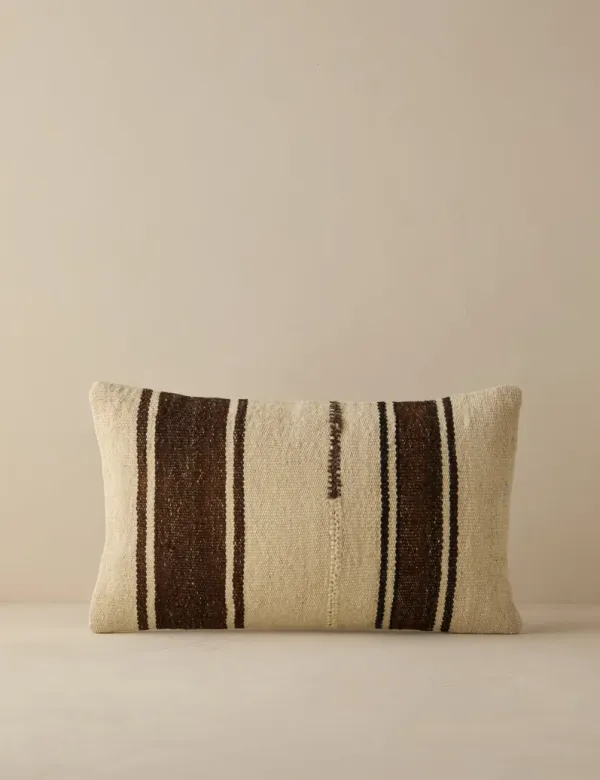 Vintage Lumbar Pillow No. 270, 12" x 20"