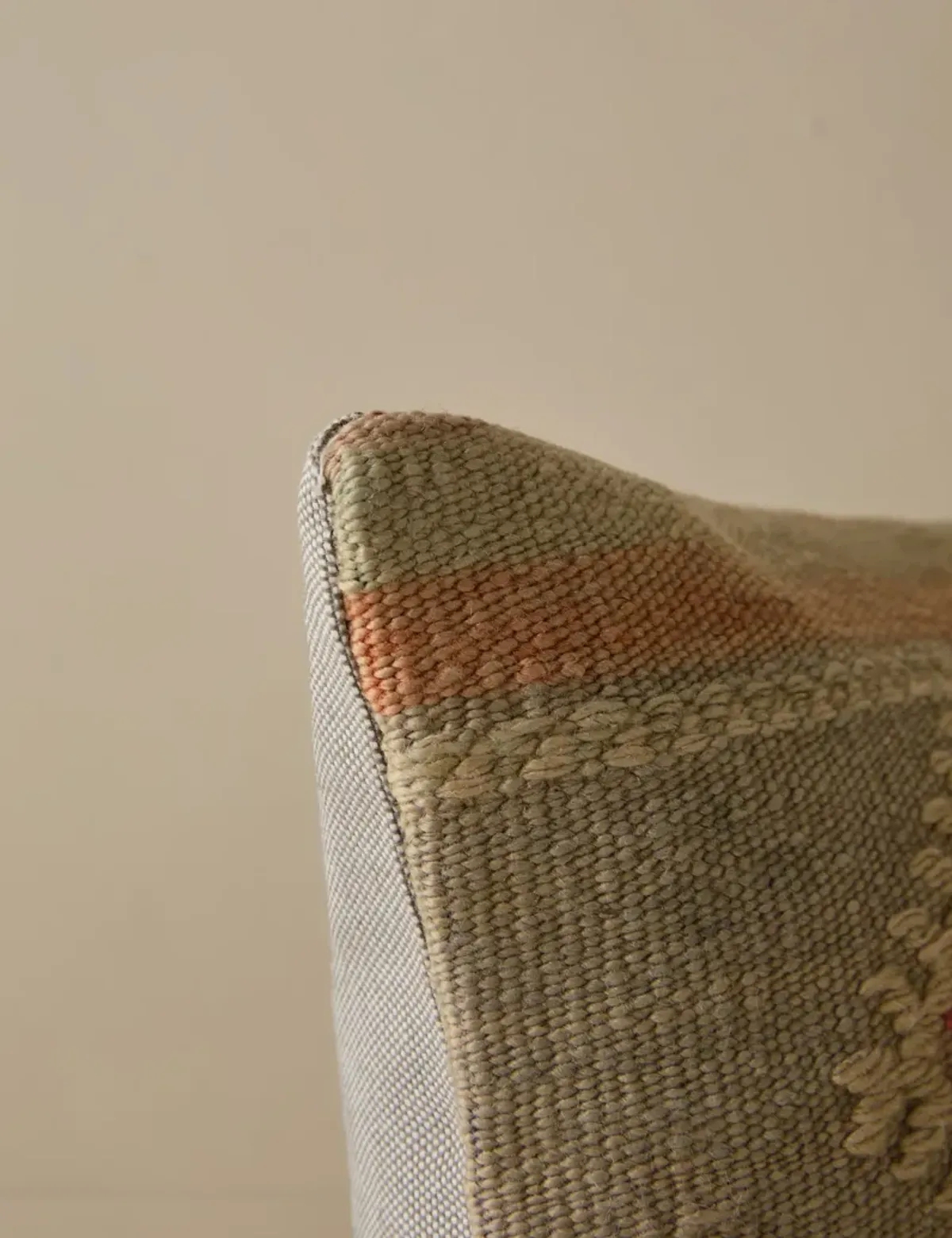 Vintage Lumbar Pillow No. 281 12" x 20"