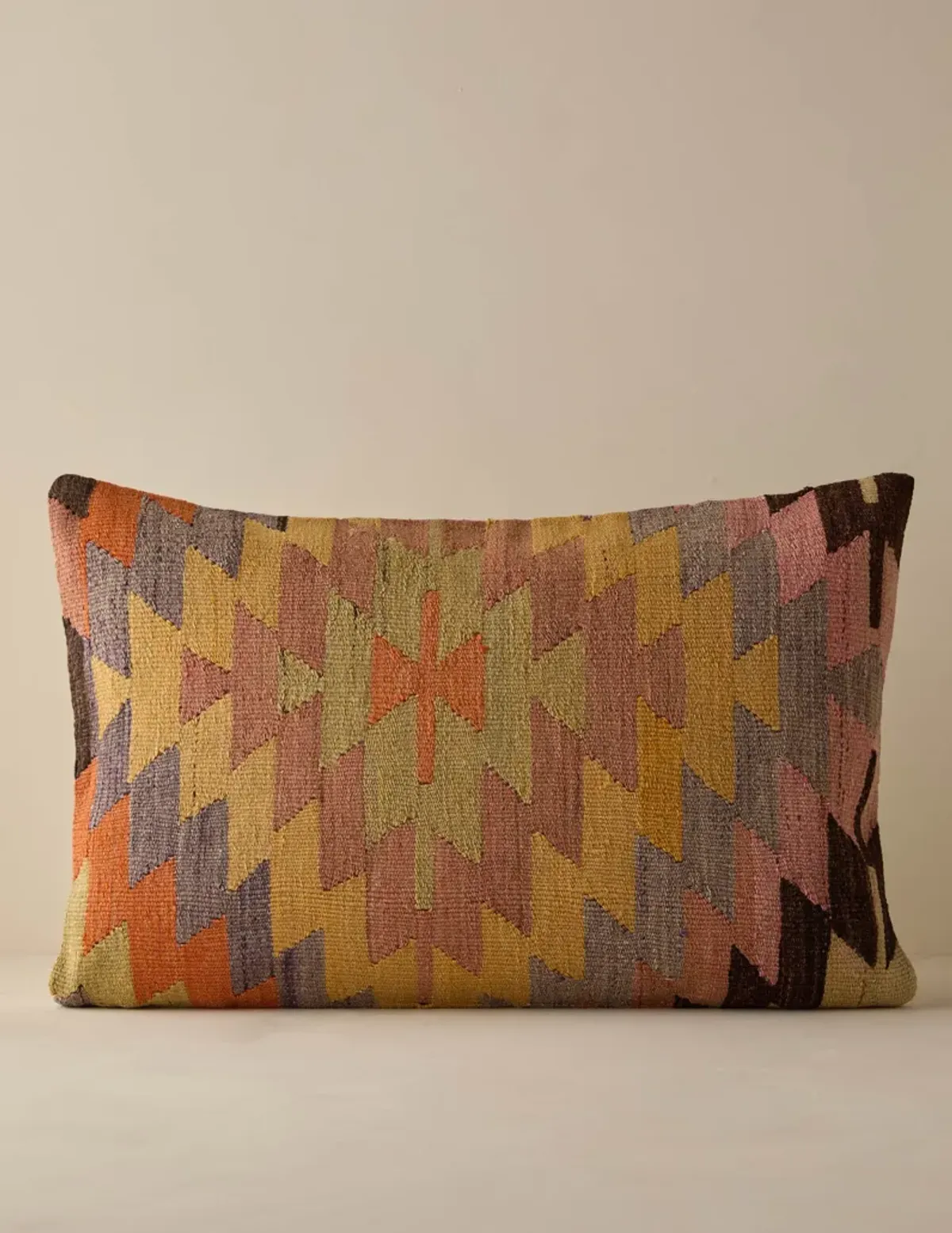 Vintage Lumbar Pillow No. 299, 16" x 24"