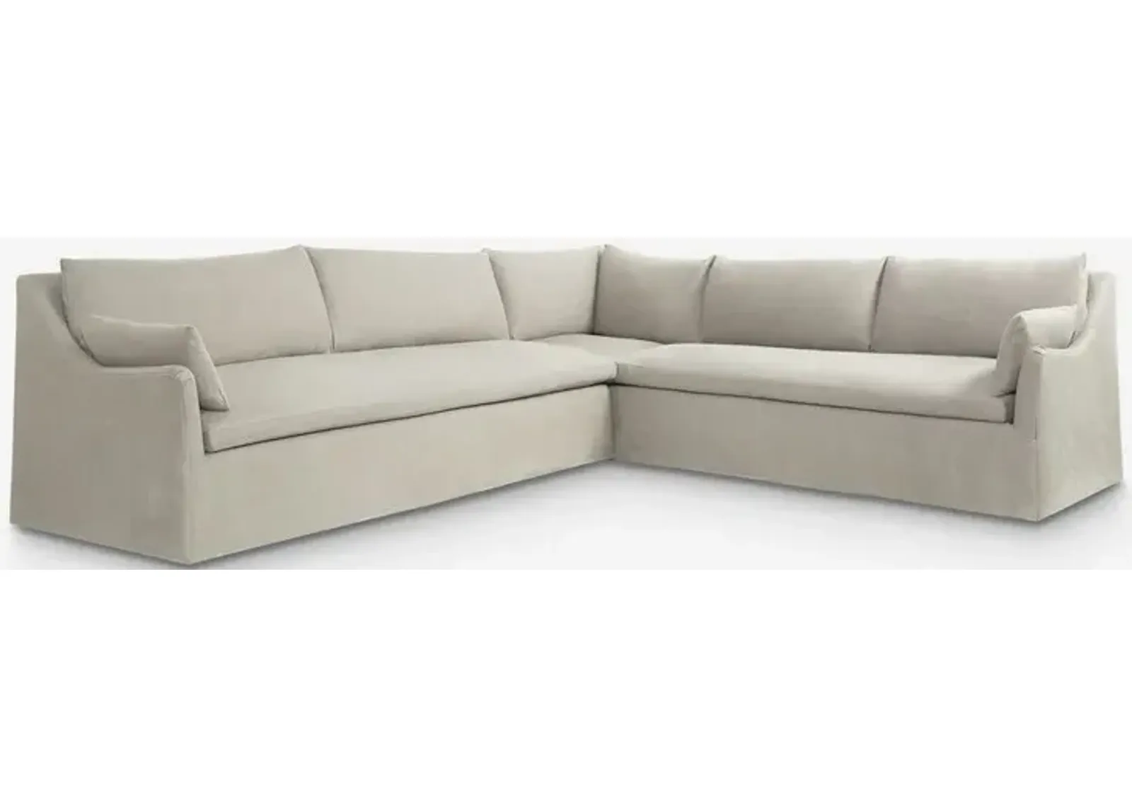 Portola Slipcover Corner Sectional Sofa