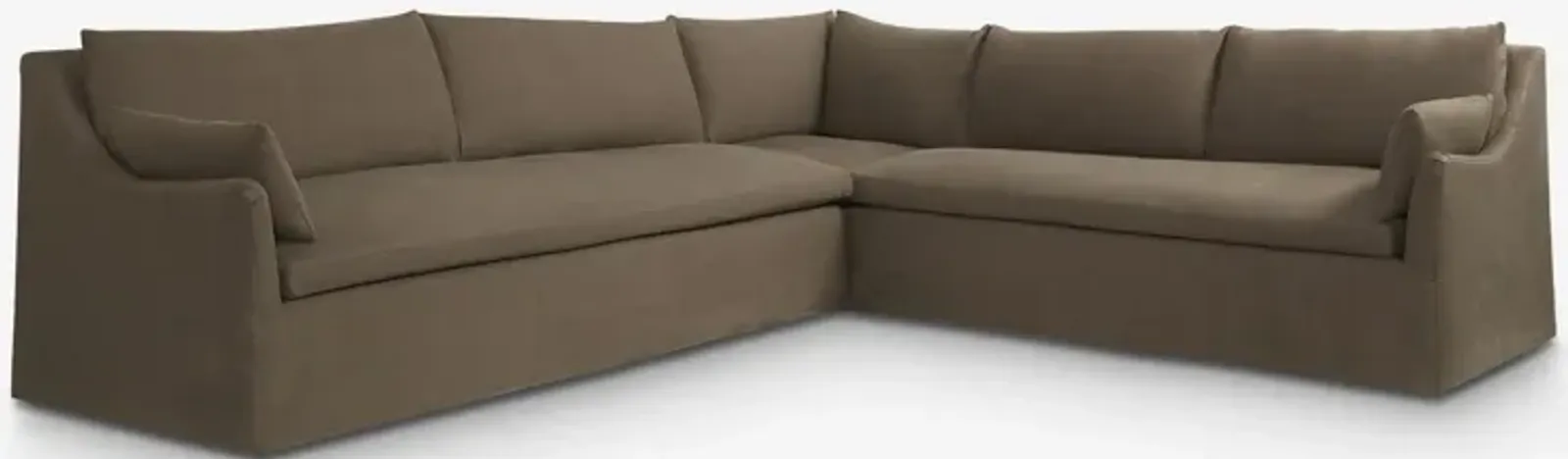 Portola Slipcover Corner Sectional Sofa