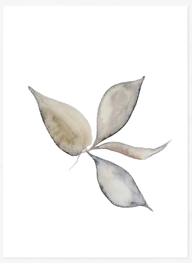 Faded Leaves Print by Céline Nordenhed