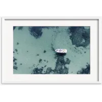 Aerial Ocean Bliss Photography Print by Ingrid Beddoes