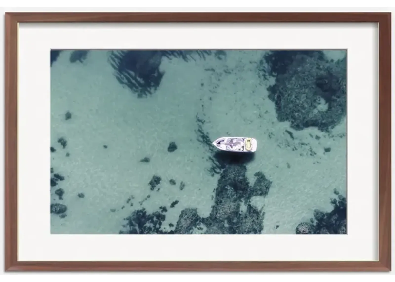 Aerial Ocean Bliss Photography Print by Ingrid Beddoes