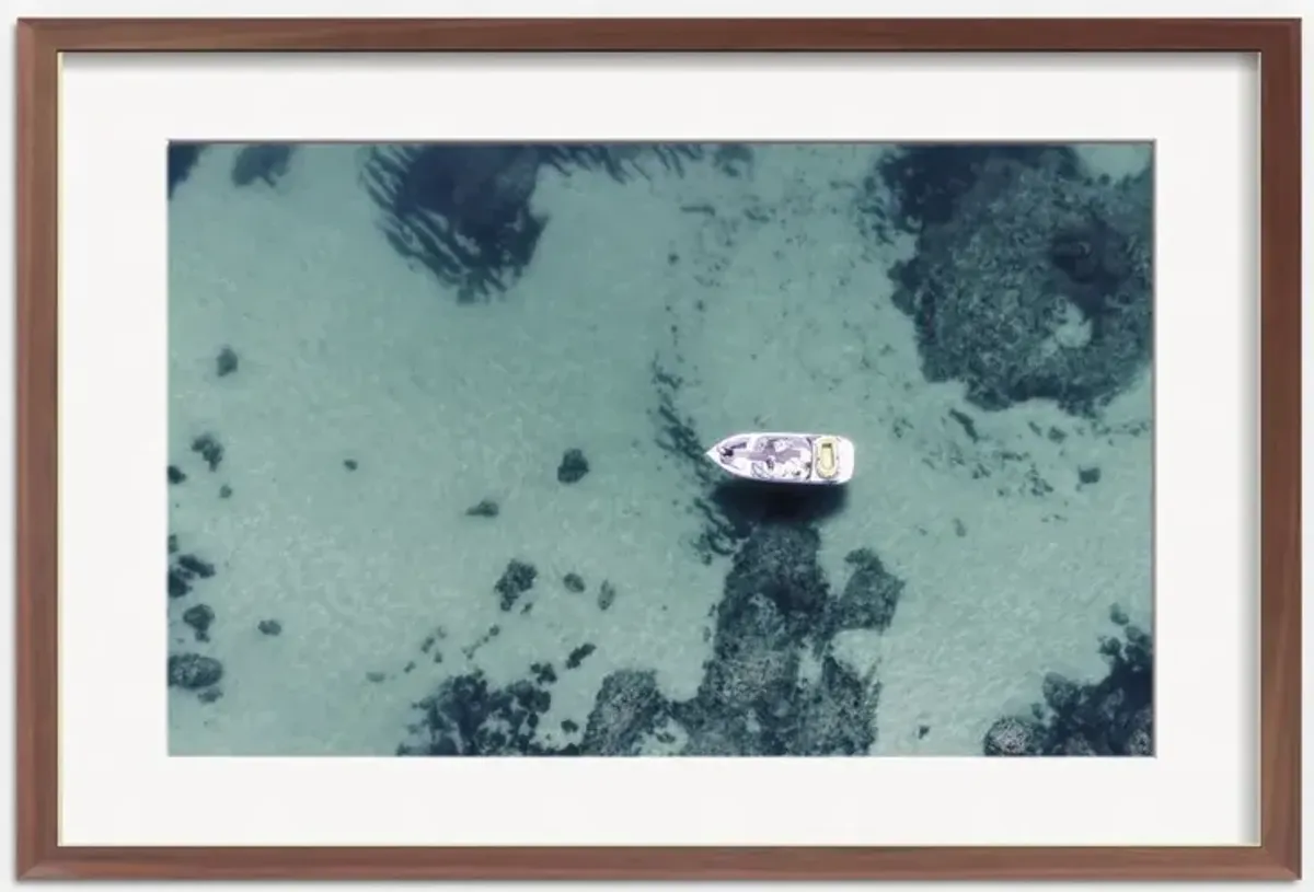 Aerial Ocean Bliss Photography Print by Ingrid Beddoes