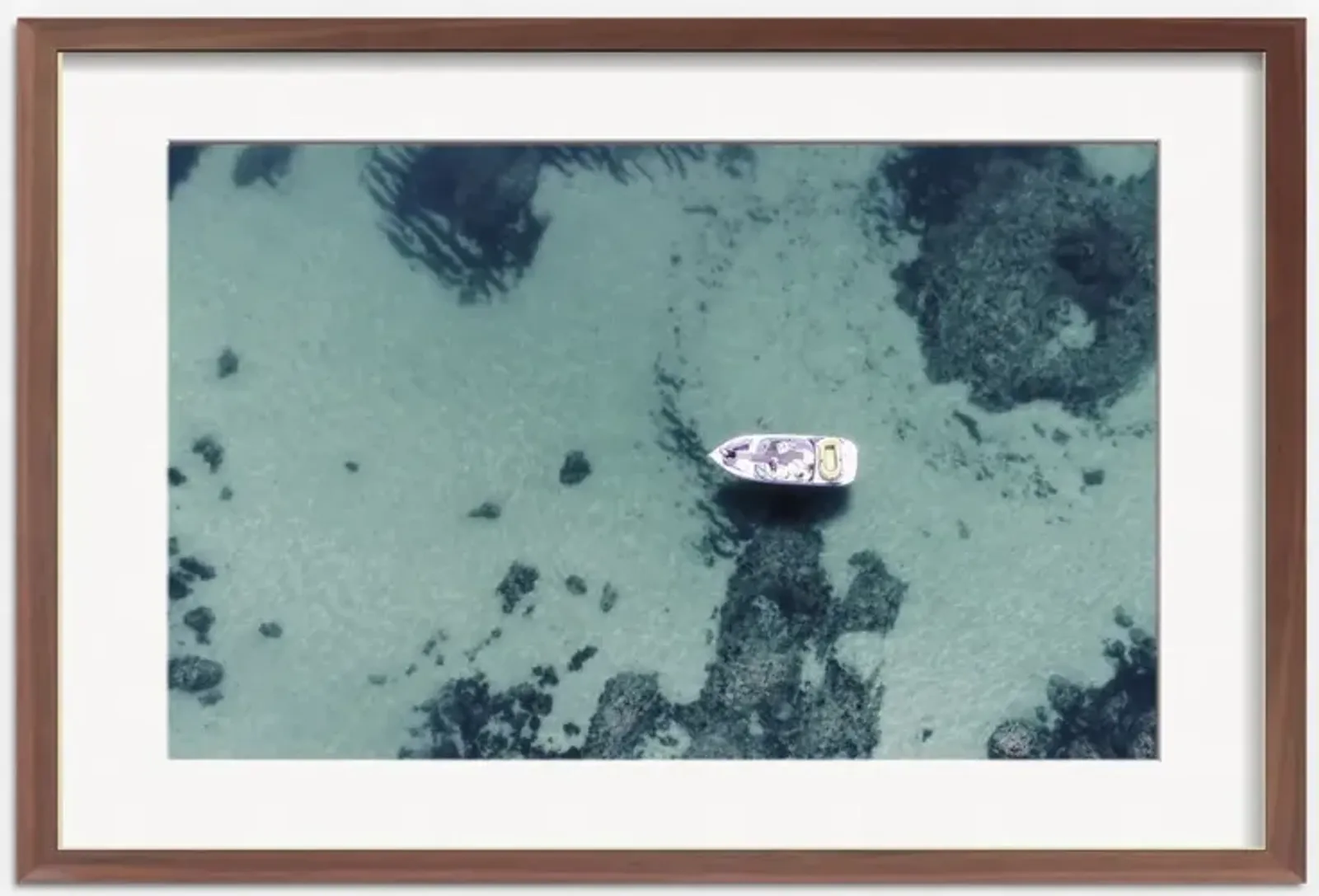 Aerial Ocean Bliss Photography Print by Ingrid Beddoes