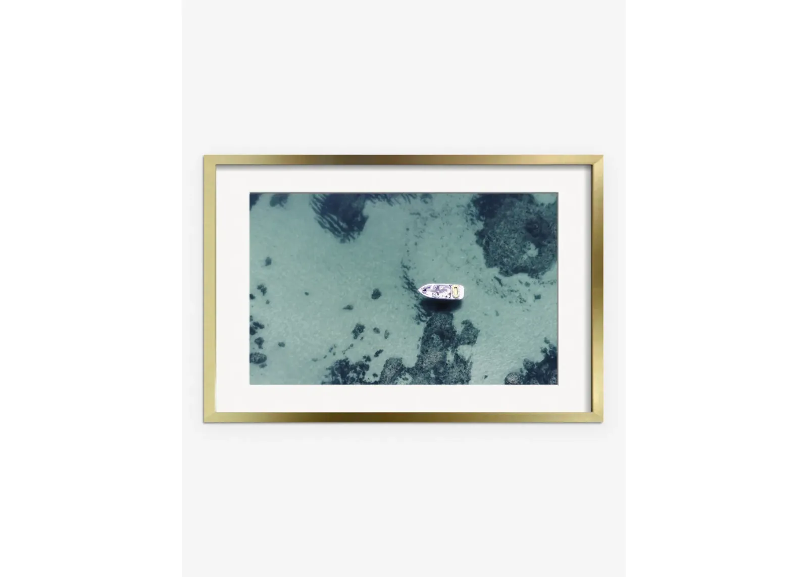 Aerial Ocean Bliss Photography Print by Ingrid Beddoes