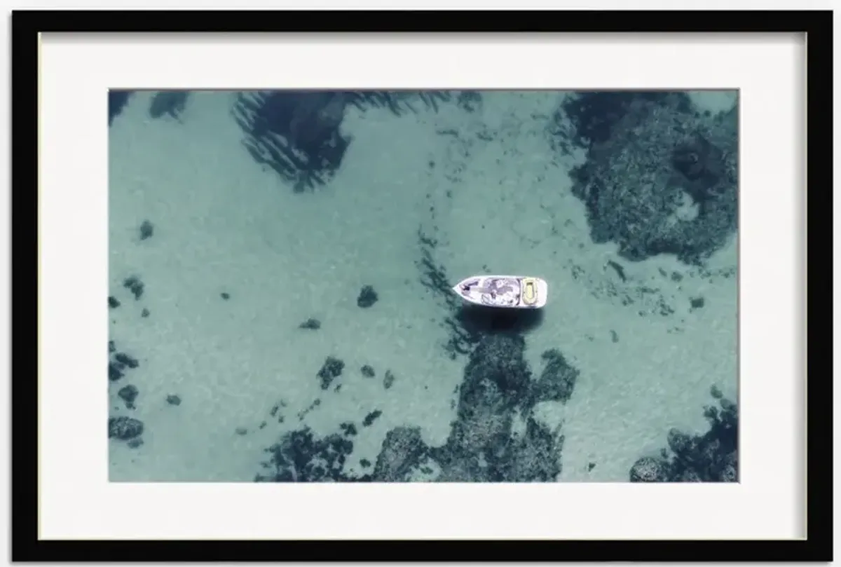 Aerial Ocean Bliss Photography Print by Ingrid Beddoes