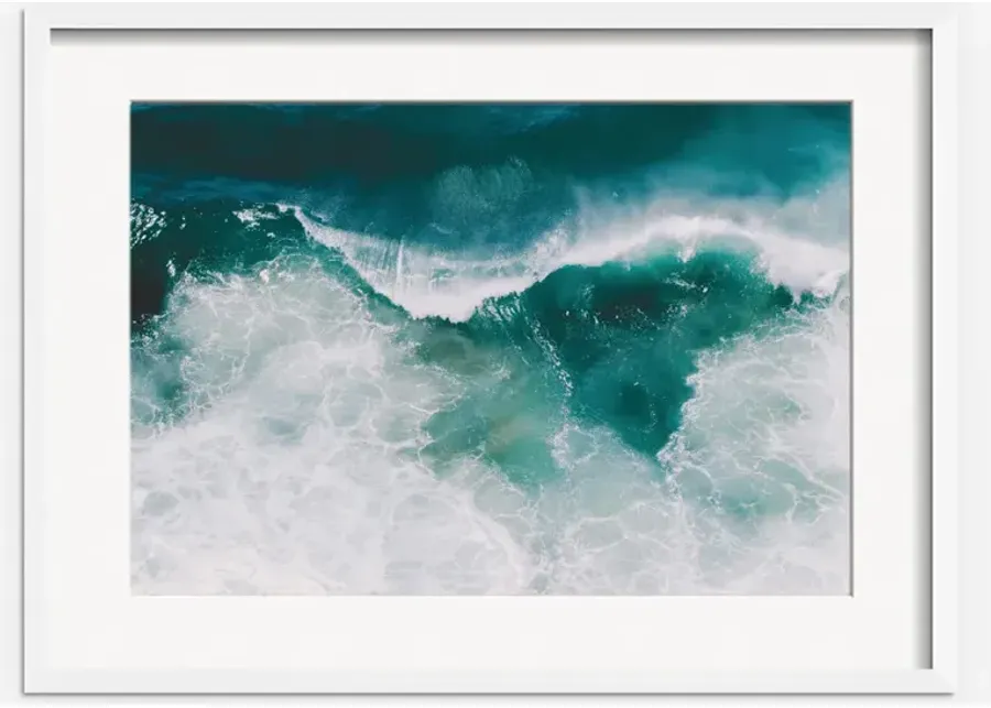 Crashing Waves Photography Print by Ingrid Beddoes