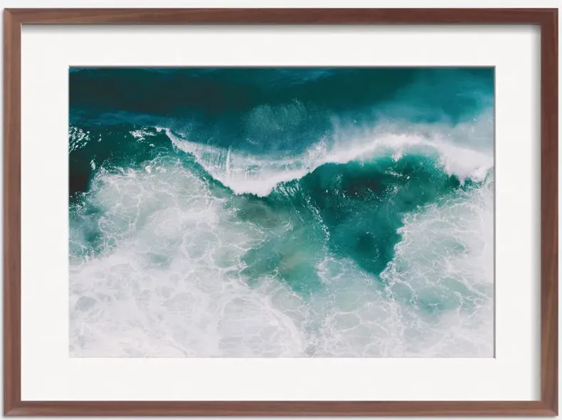 Crashing Waves Photography Print by Ingrid Beddoes