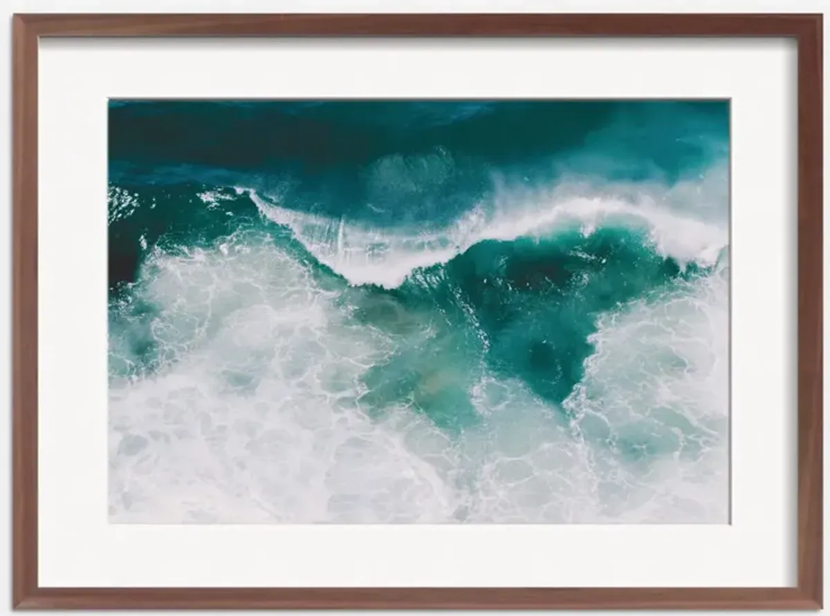 Crashing Waves Photography Print by Ingrid Beddoes