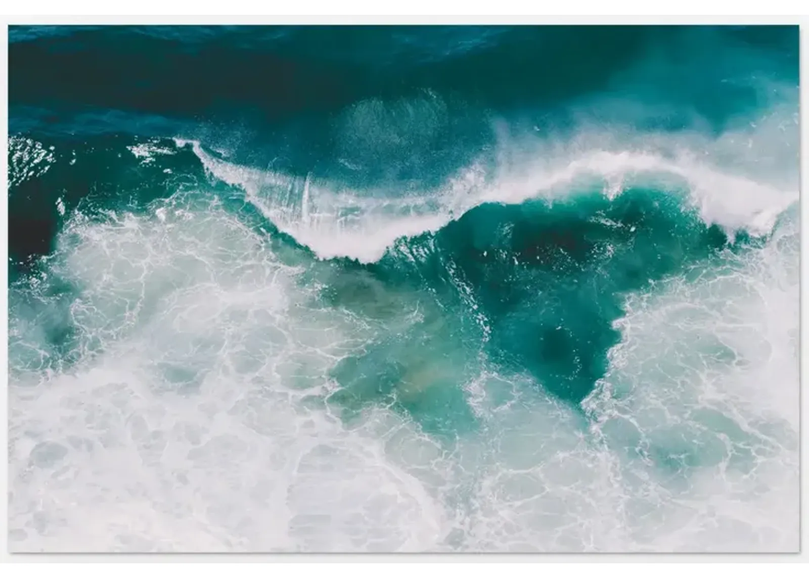 Crashing Waves Photography Print by Ingrid Beddoes