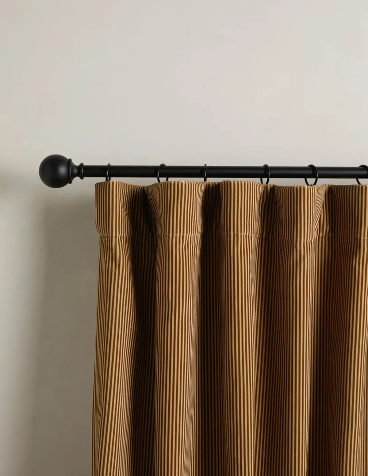 Striped Velvet Curtain Panel by Sarah Sherman Samuel