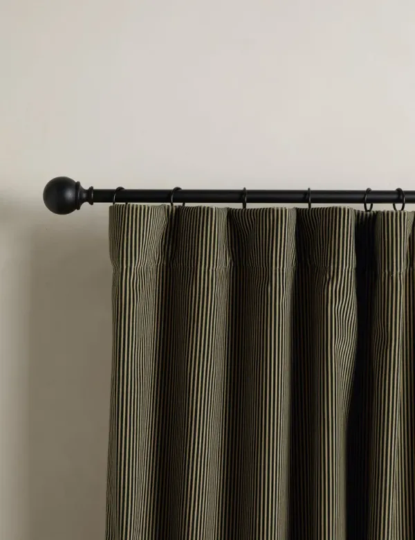 Striped Velvet Curtain Panel by Sarah Sherman Samuel