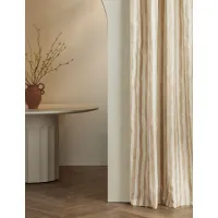 Painterly Stripe Linen Curtain Panel by Sarah Sherman Samuel