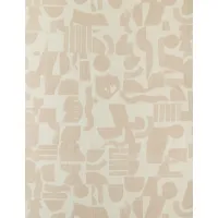 Organic Shapes Linen Fabric by Sarah Sherman Samuel