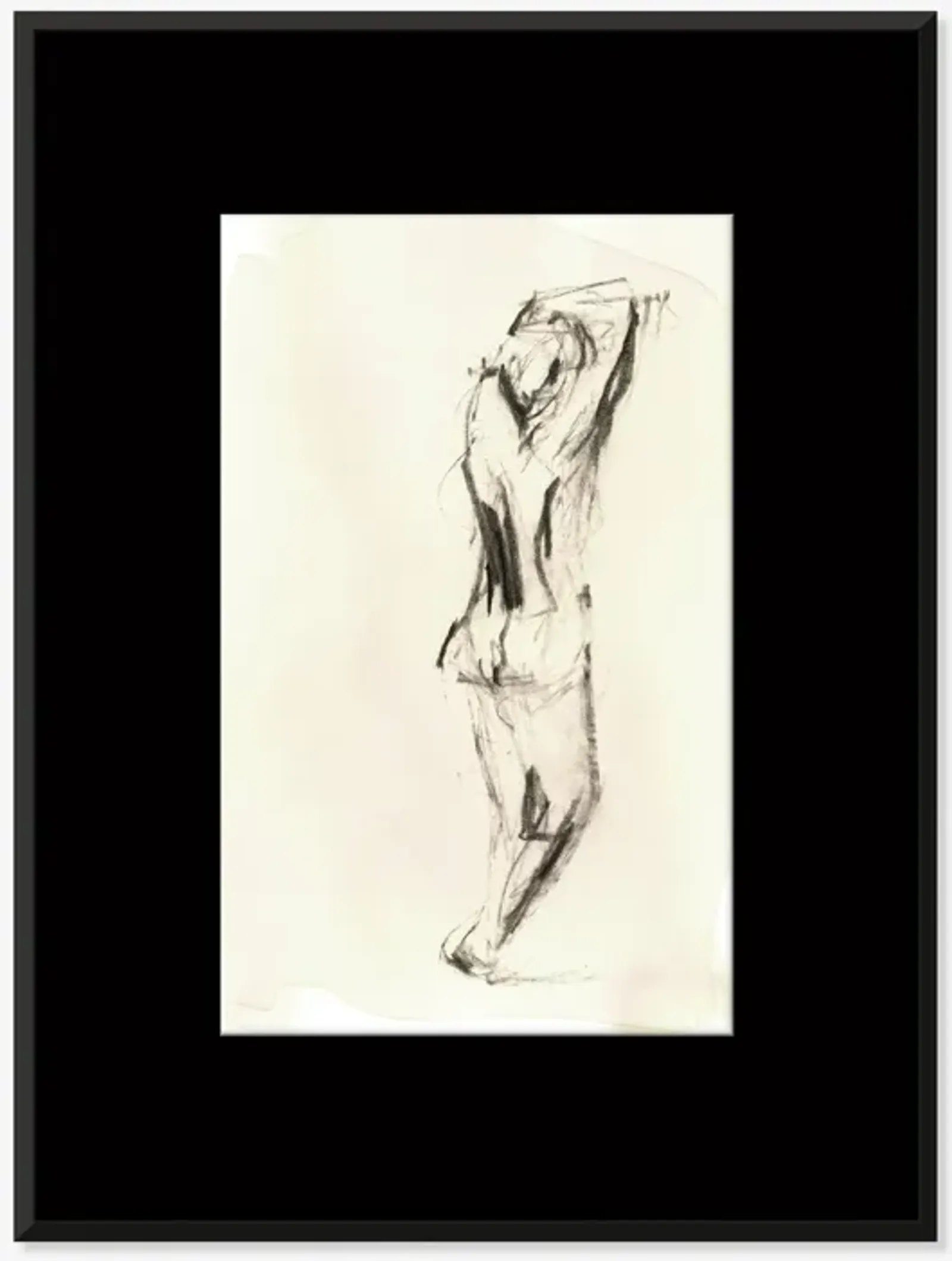 Charcoal Nudes 3 Wall Art by ZBC House