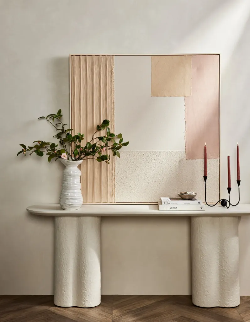 Patchwork Blush Wall Art by Visual Contrast