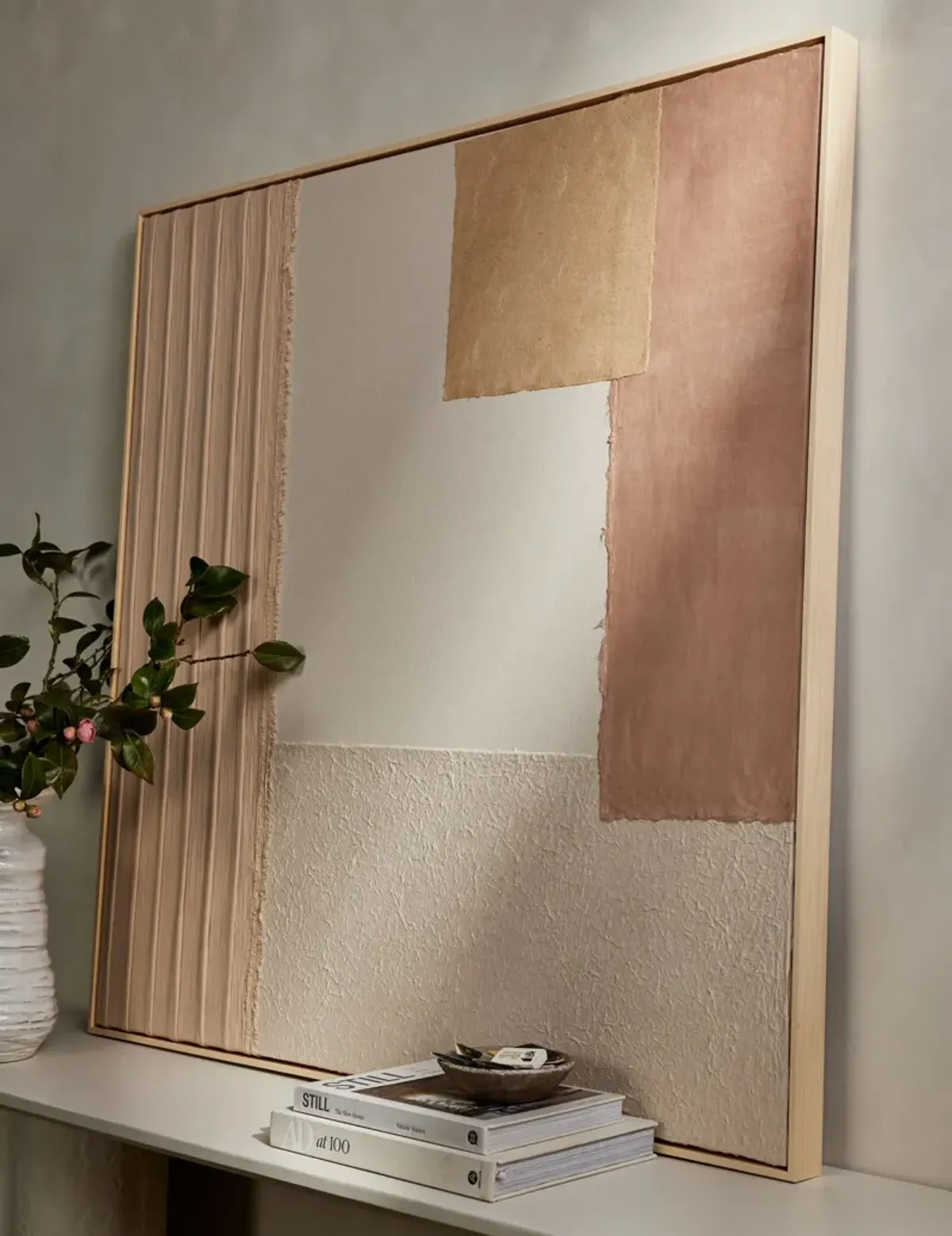 Patchwork Blush Wall Art by Visual Contrast