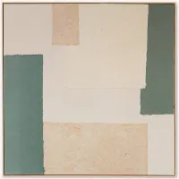 Patchwork Green Wall Art by Visual Contrast