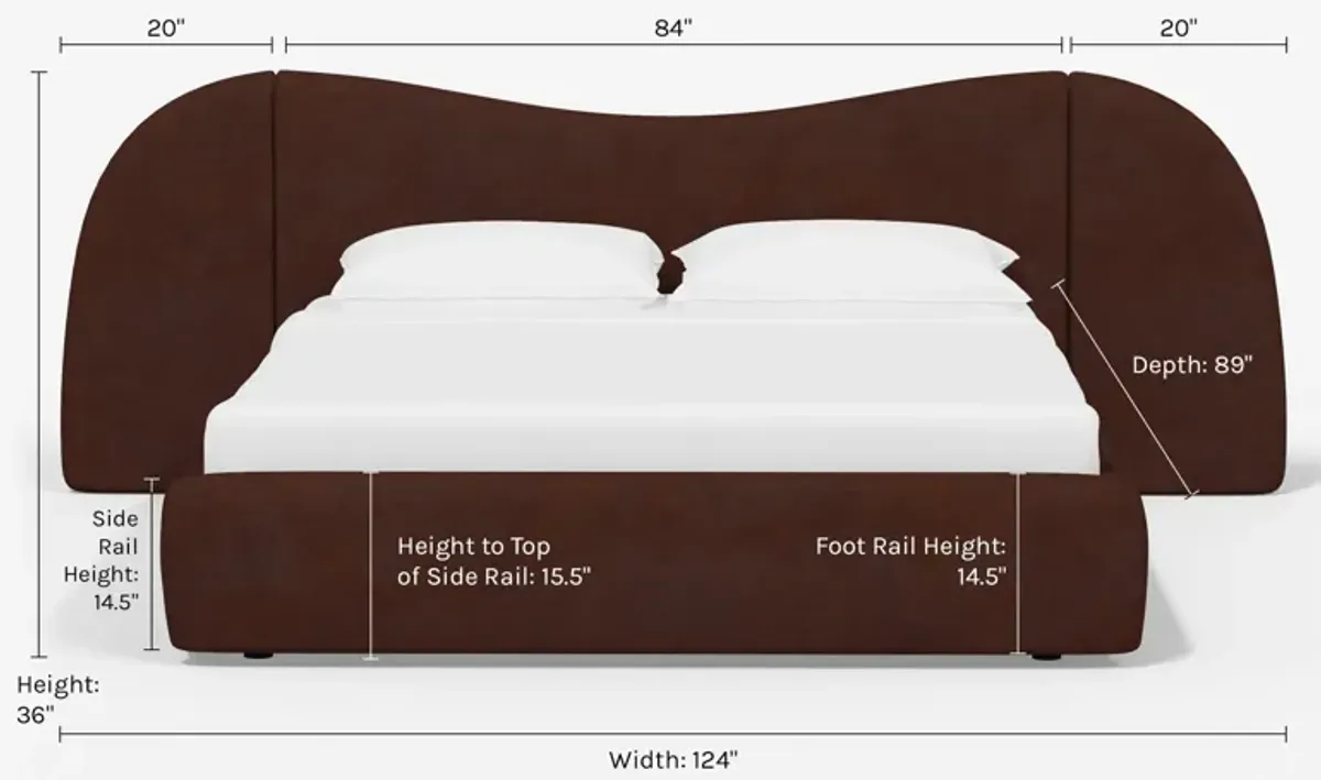 Gladys Extended Headboard Platform Bed by Sarah Sherman Samuel