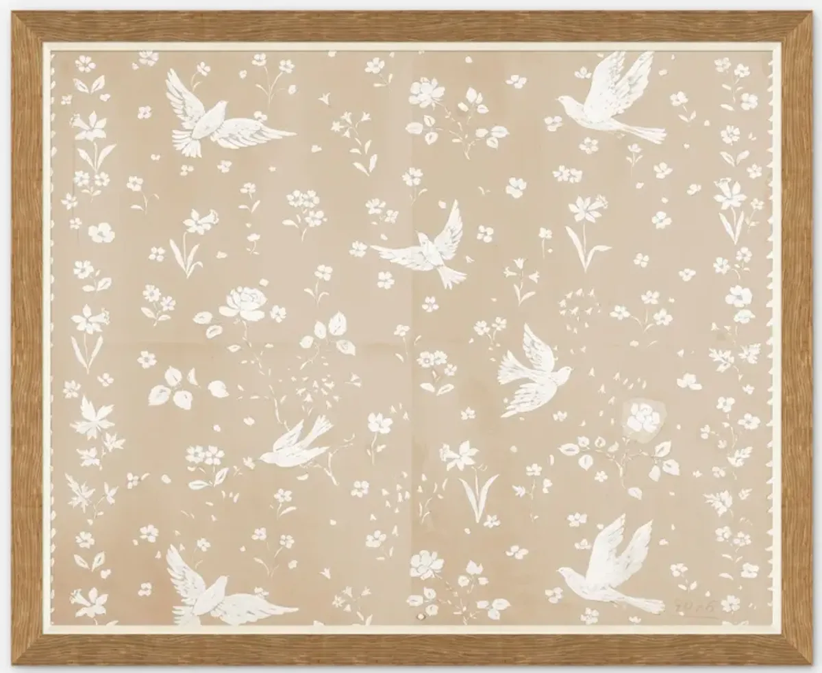 Birds and Flowers Print by Paule Marrot