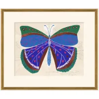 Blue Butterfly Print by Paule Marrot