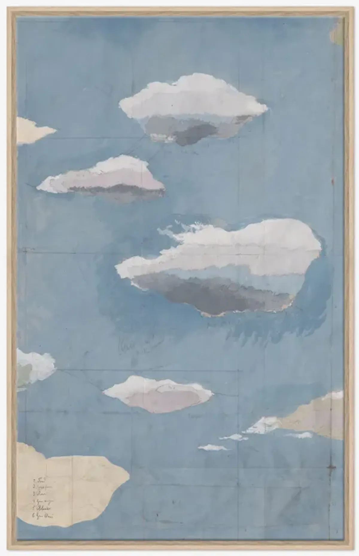 Cloudscape Triptych Print by Paule Marrot