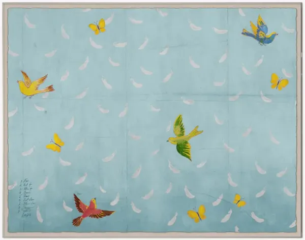 Feathers Print by Paule Marrot