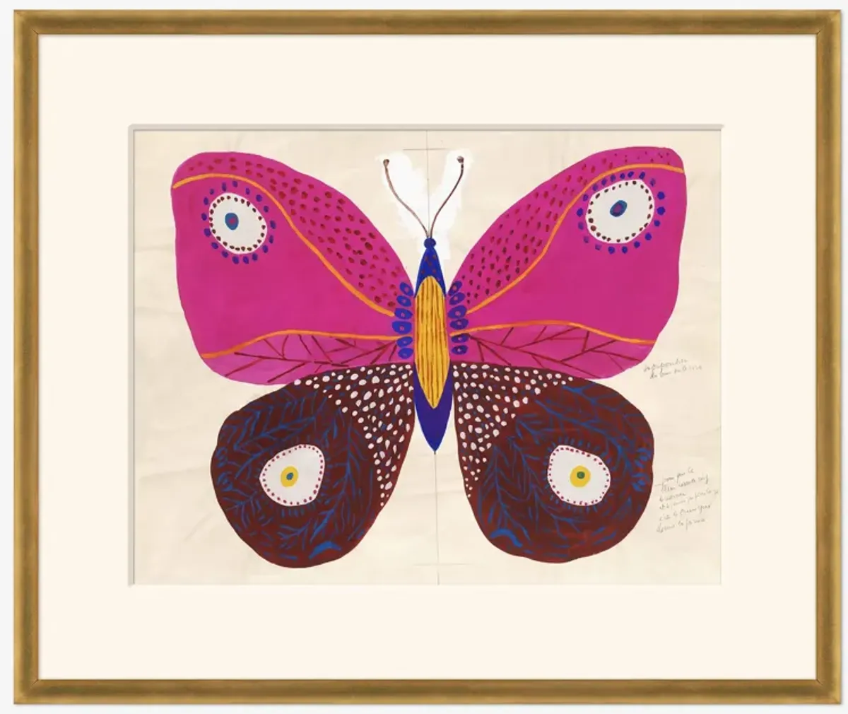 Pink Butterfly Print by Paule Marrot