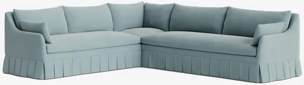 Portola Pleated Sectional Sofa