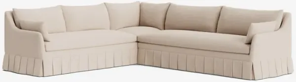 Portola Pleated Sectional Sofa
